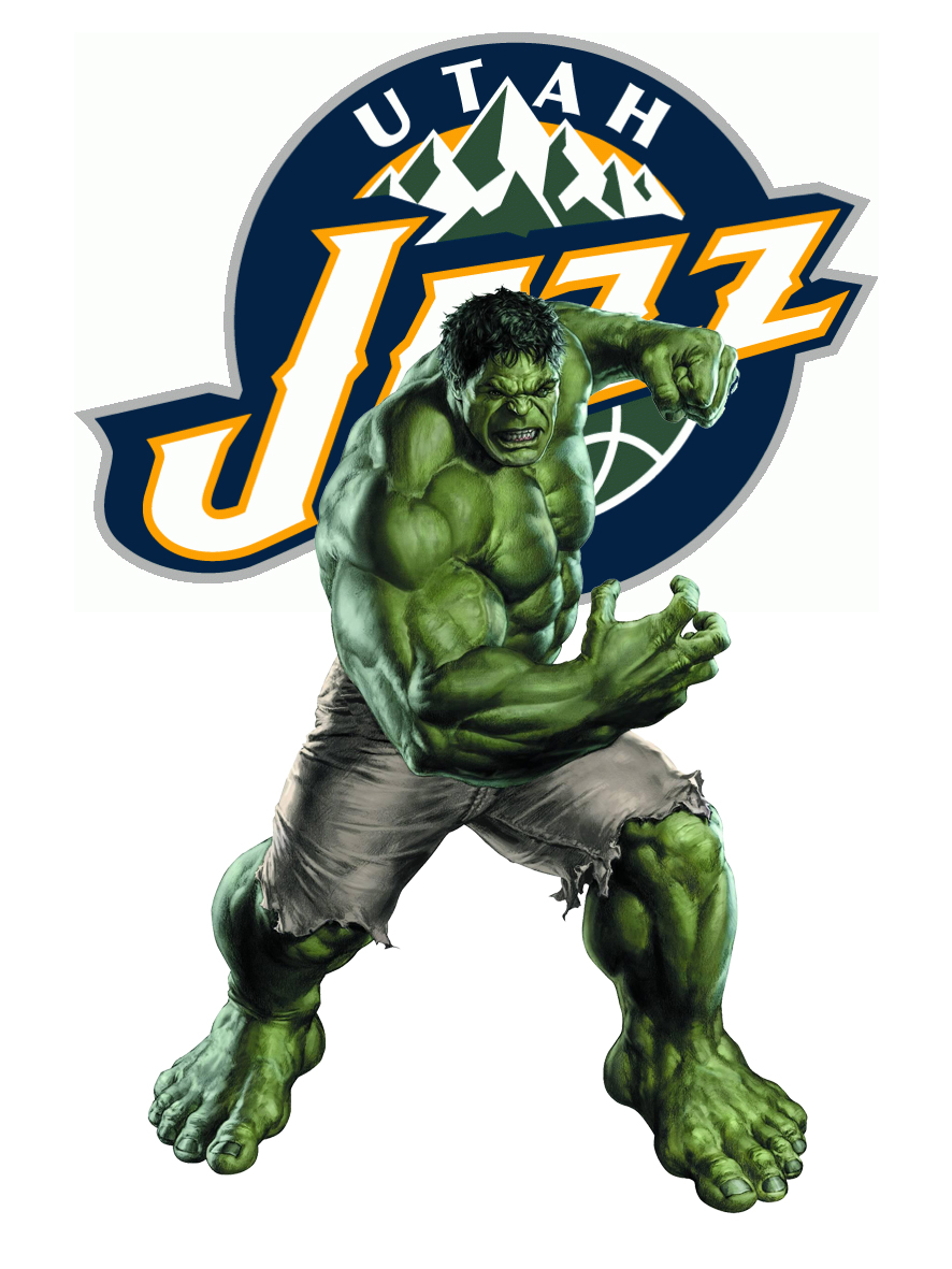 Utah Jazz Hulk Logo vinyl decal